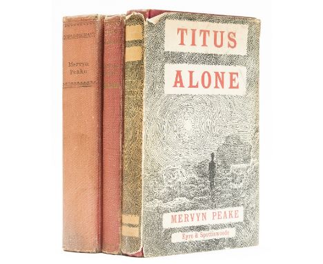 NO RESERVE Peake (Mervyn) [Gormenghast trilogy], 3 vol., first editions, comprising Titus Groan, fading to covers and spine, 