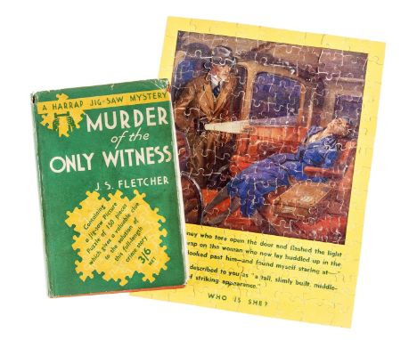 Fletcher (J. S.) Murder of the Only Witness, reprint, with the complete jig-saw puzzle, browning to endpapers, occasional spo