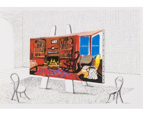 Hockney (David ) Things Recent, number 488 of 1250 copies with an additional colour print, colour plates, original ring-bound