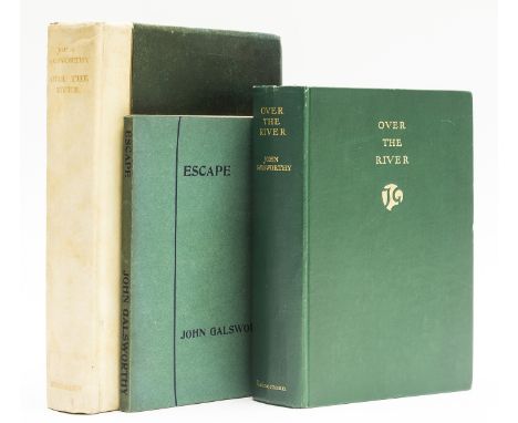 NO RESERVE Galsworthy (John) Over The River, first large paper edition, one of 375 copies, occasional light spotting and marg