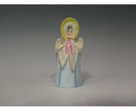 A Rare Royal Worcester Granny Snow Candle Extinguisher (puce marks)