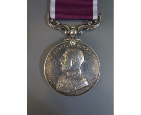 A George V Army Long Service and Good Conduct Medal _ 1851738 S. SGT. J. WELLFARE. R.E.