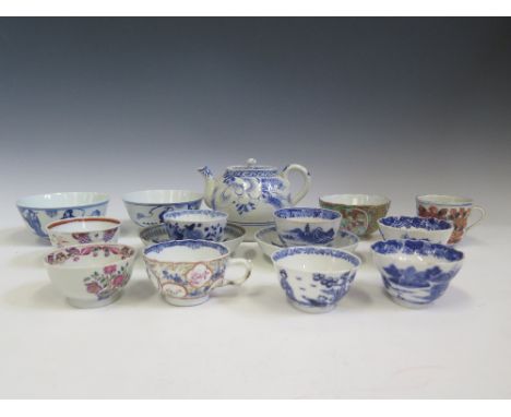 A Collection of Chinese Porcelain Tea Bowls and Saucers etc