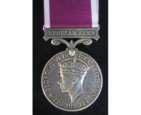 A George VI Regular Army Long Service and Good Conduct Medal _ 5911272 W.O.CL.3 J.A.ROGERS. R.E.