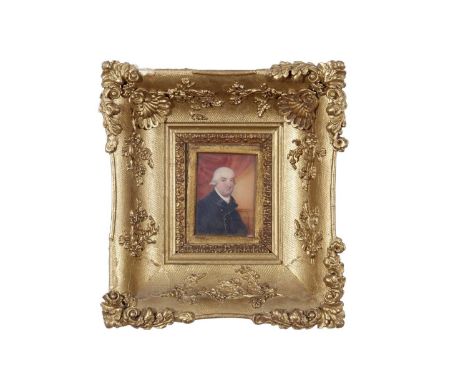British, 19th Century, A Portrait miniature of Sir Thomas Hatton, 1st Barnet of Long Stanton, Cambridgeshire (1728-1787),. 4.