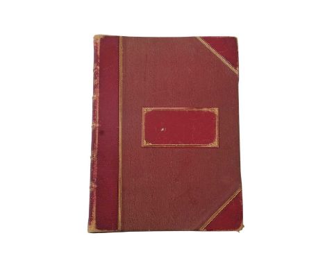English School, 19th Century, A large sketchbook belonging to the Hunt family, containing finely executed pencil and watercol
