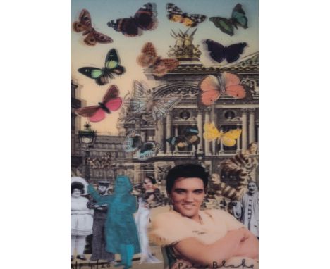 δ Peter Blake (b.1932)Elvis In Paris3D Lenticular digital print in colours, 2019, signed and inscribed 'A/P' in black marker 