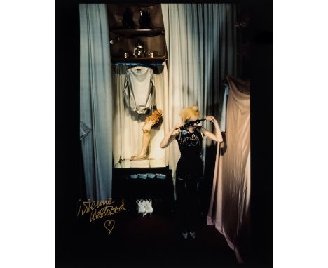 William English (20th century)Vivienne Westwood at SEXC-type print, 1975, printed later, signed by Vivienne Westwood in gold 