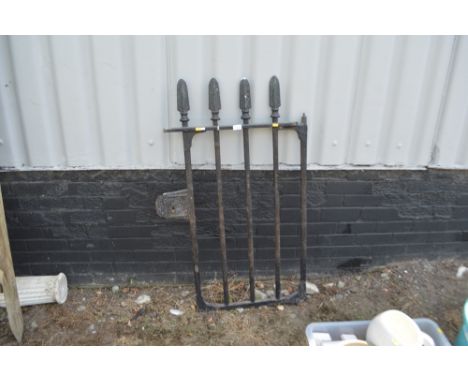 A Victorian cast iron gate 