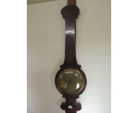 A 19th Century mahogany barometer 