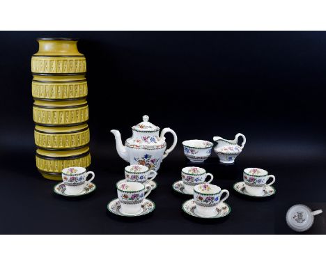 Copeland Spode Tea Service Together With A West German Vase