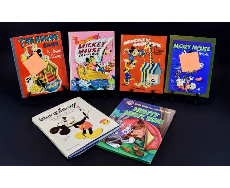 Disney and Bugs Bunny Interest. Walt Disney Mickey Mouse Hard Back Books Include - Treasure Book by Walt Disney, Mickey Mouse