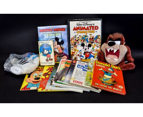 Disney Interest. Large Collection of Disney Books - Includes The Quotable Walt Disney, Bob Thomas Walt Disney Biography, Mick