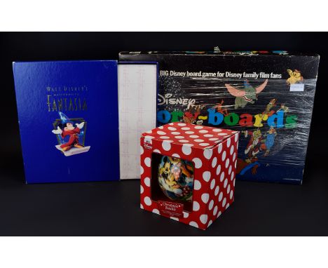 Disney Interest. Comprises Christmas Bauble In Original Box, Includes Walt Disney's Masterpiece Fantasia - Deluxe Commemorati