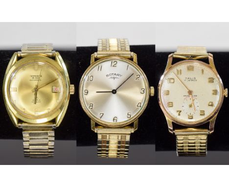 Imperia Date-Just Delux Automatic Gold Plated Gents Wrist Watch. Swiss Made, 25 Jewel's, Incabloc + a Talis - Gents Gold Plat