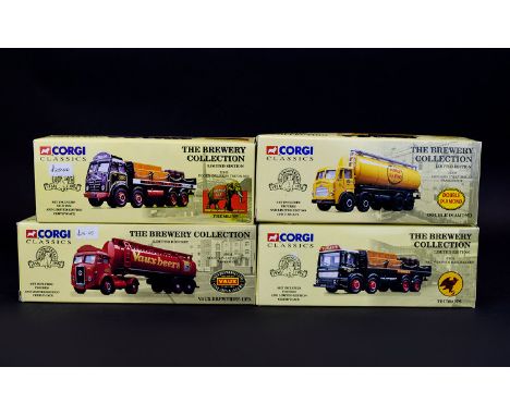 Corgi Classics The Brewery Collection Ltd and Numbered Edition Collection of Diecast Scale 1.50 Models ( 4 ) Four In Total. C