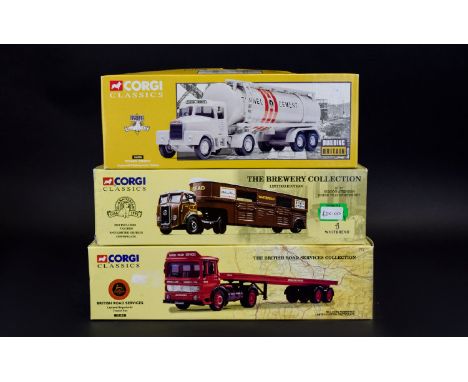 Corgi Classics Ltd and Numbered Edition Diecast Scale 1.50 Models ( 3 ) Three In Total. Comprises 1/ British Road Services, L