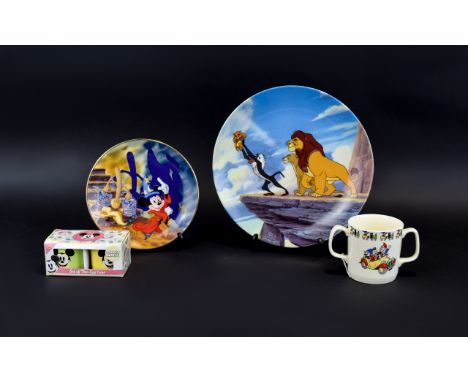 Disney & Noddy Interest. Includes The Disney Store The Lion King Plate In Original Box, Limited Edition to 25000 - Ornamental