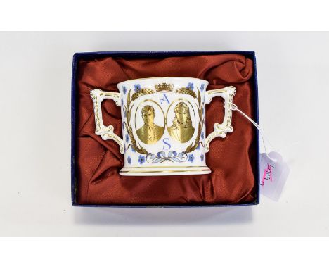 Royal Crown Derby Loving Cup to Commemorate the Wedding of Prince Andrew and Sarah Ferguson Limited Edition of 1000 Number 52