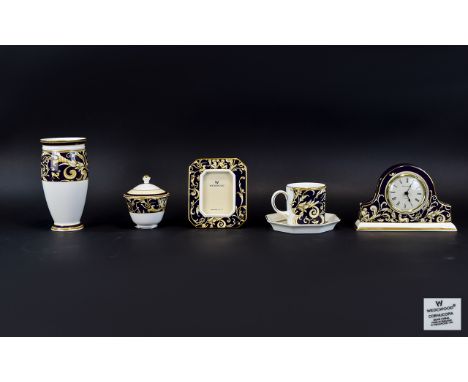 A Collection Of Wedgwood Decorative Ceramics In 'Cornucopia' Design Six items in total, each housed in original boxes and in 