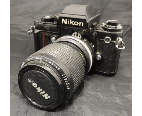 A Nikon F3 35mm camera with Nikkor lens