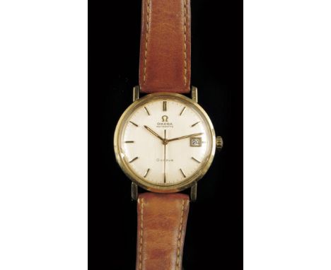 Omega. A Seamaster wristwatch, silvered dial signed Omega, Automatic, Geneve, raised baton numerals, centre seconds, date at 