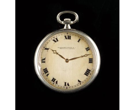 Audemars Piguet. A very slender platinum dress watch, silvered dial signed Audemars Piguet & Co, Brassus & Geneve, Roman nume