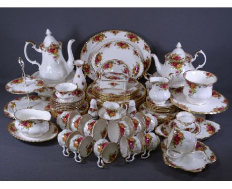 ROYAL ALBERT OLD COUNTRY ROSES tea, coffee and dinnerware ETC, 70 plus pieces of which 38 are first quality, the remainder, s