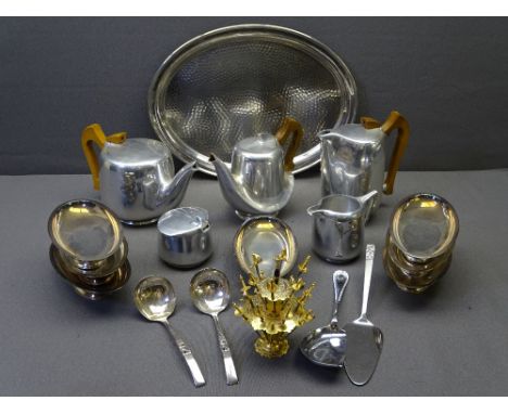 PICOWARE - five piece tea service, further electroplate ETC