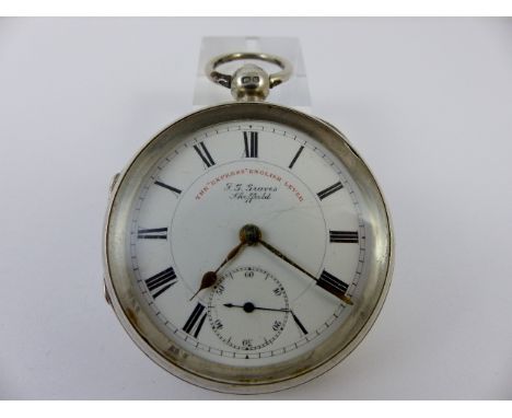 Chester silver pocket watch, maker J.G.Graves, Sheffield