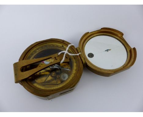 Heavy brass compass by Stanley of London