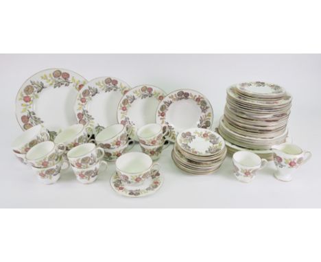 A Wedgwood Lichfield breakfast tea and dinner service 67 pieces.