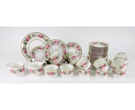 A Royal Worcester Royal Garden 45 piece tea service.