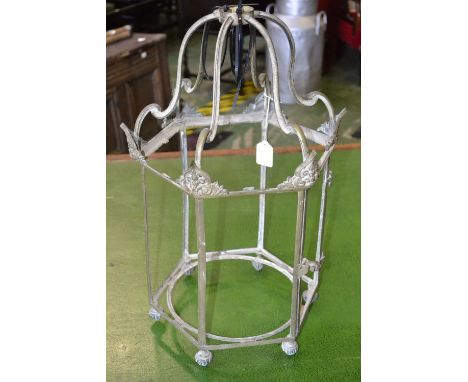 A Regency hexagonal ceiling lantern (no glass) C1810
