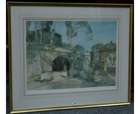 Sir William Russell Flint (1880 - 1969), after,Giselle and Julietta, coloured print, published by Michael Stewart Fine Art, n