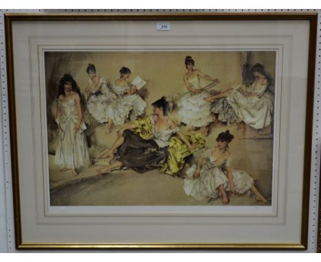Sir William Russell Flint (1880 - 1969), after,Variations III, coloured print, published by Michael Stewart Fine Art, numbere