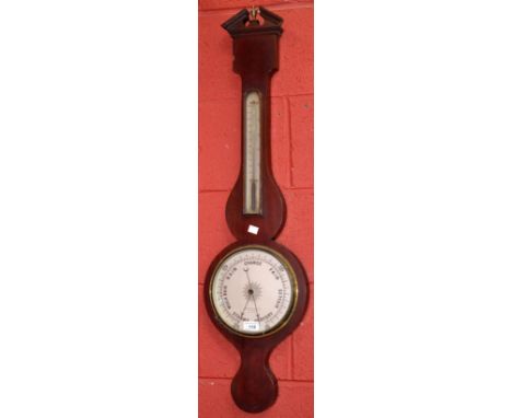 A mahogany cased aneroid barometer, Benetfink & Co., Cheapside, London