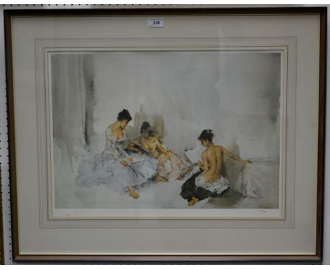 Sir William Russell Flint (1880 - 1969), after,Act II Scene I, coloured print, published by Michael Stewart Fine Art, numbere