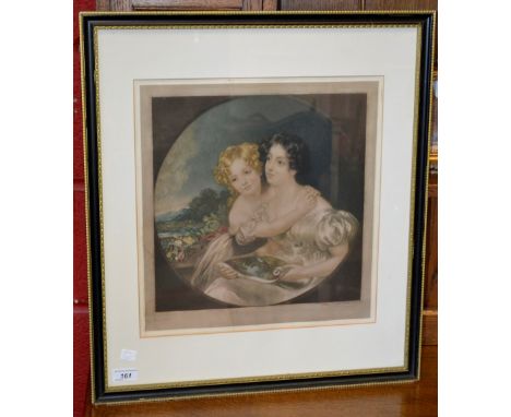 After John C Webb, a print, Mother and Child, signed in pencil