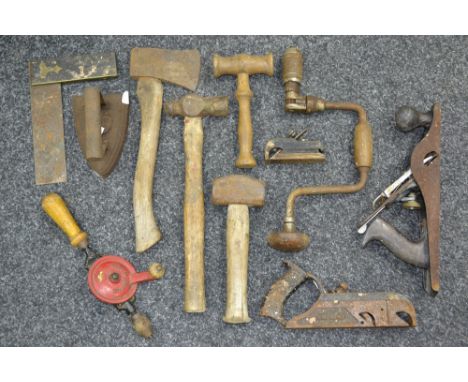 Tools - 19th century and later, including wood planes, etc 