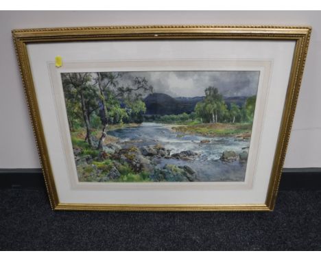 Benjamin John Ottewell (1847-1937), study of a flowing river, watercolour, signed and dated 1901 CONDITION REPORT: Picture me