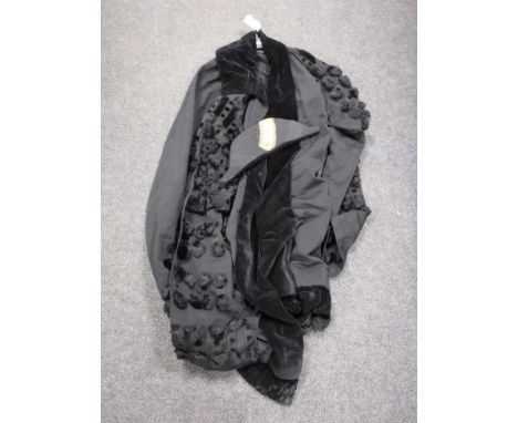 A vintage full length cloak, together with a Nelson style military hat by Ede & Ravenscroft Carnaby Lane London  