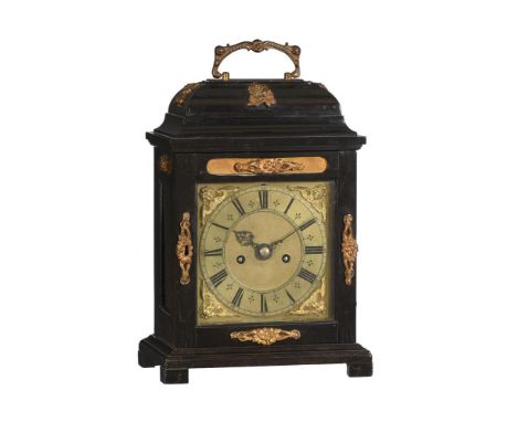 Y A FINE CHARLES II/JAMES II EBONY QUARTER-REPEATING TABLE CLOCK OF KNIBB 'PHASE III' TYPE SIGNED FOR HENRY MERRIMAN BUT ATTR