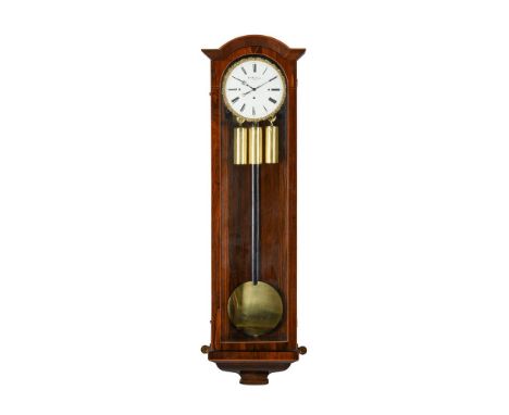 Y A VIENNESE ROSEWOOD GRANDE-SONNERIE STRIKING 'DACHLUHR' REGULATOR WALL CLOCK THE DIAL INSCRIBED FOR NED BARWITZIUS, VIENNA,