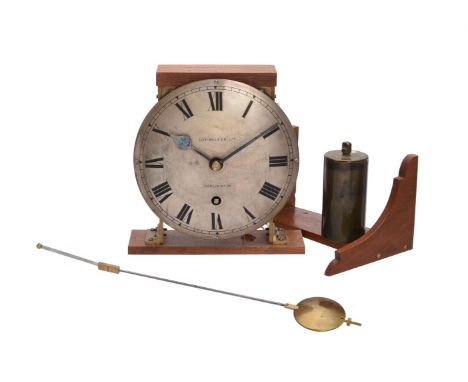 AN EDWARDIAN WEIGHT-DRIVEN WALL TIMEPIECE COX-WALKER LIMITED, DARLINGTON, EARLY 20th CENTURYThe four pillar single train move