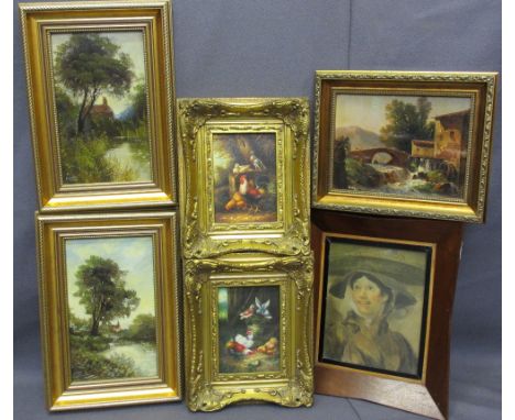 HOGARTH print and an assortment of paintings and prints