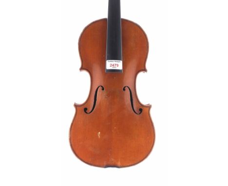 Good French violin by and labelled Ch.J.B. Collin-Mezin, Luthier á Paris, Rue du Faubg Poissonniere, no. 29, 1889; also signe