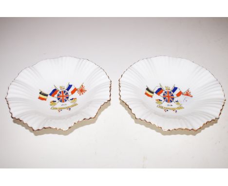 Pair of WW1 enamel dishes