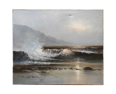S' Waraishi (20th century)Mountain landscape with lake in foregroundSigned and dated 1953 oil on canvas; together with a seas