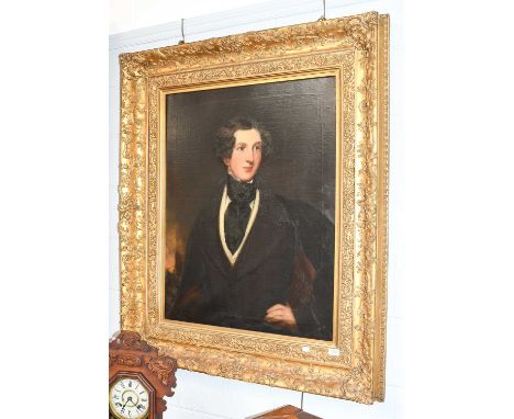 Manner of Sir Thomas Lawrence Portrait of a Gentleman in black stockOil on canvas, 90cm by 70cm